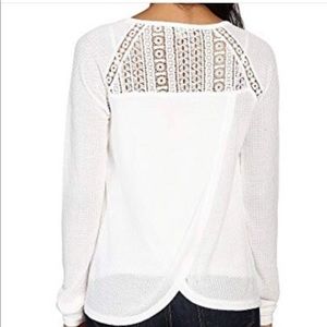 Lucky Brand White Thermal Long Sleeve